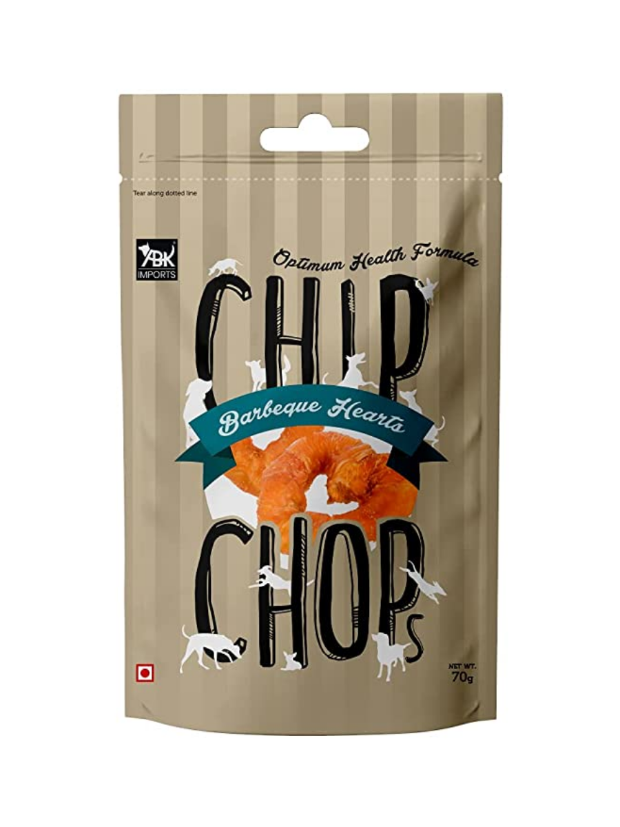 Chip Chops Barbeque Hearts 70g