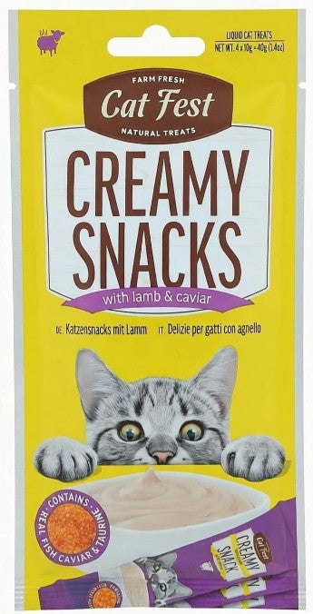 Cat Fest Creamy Smacks Lamb With Caviar 40g