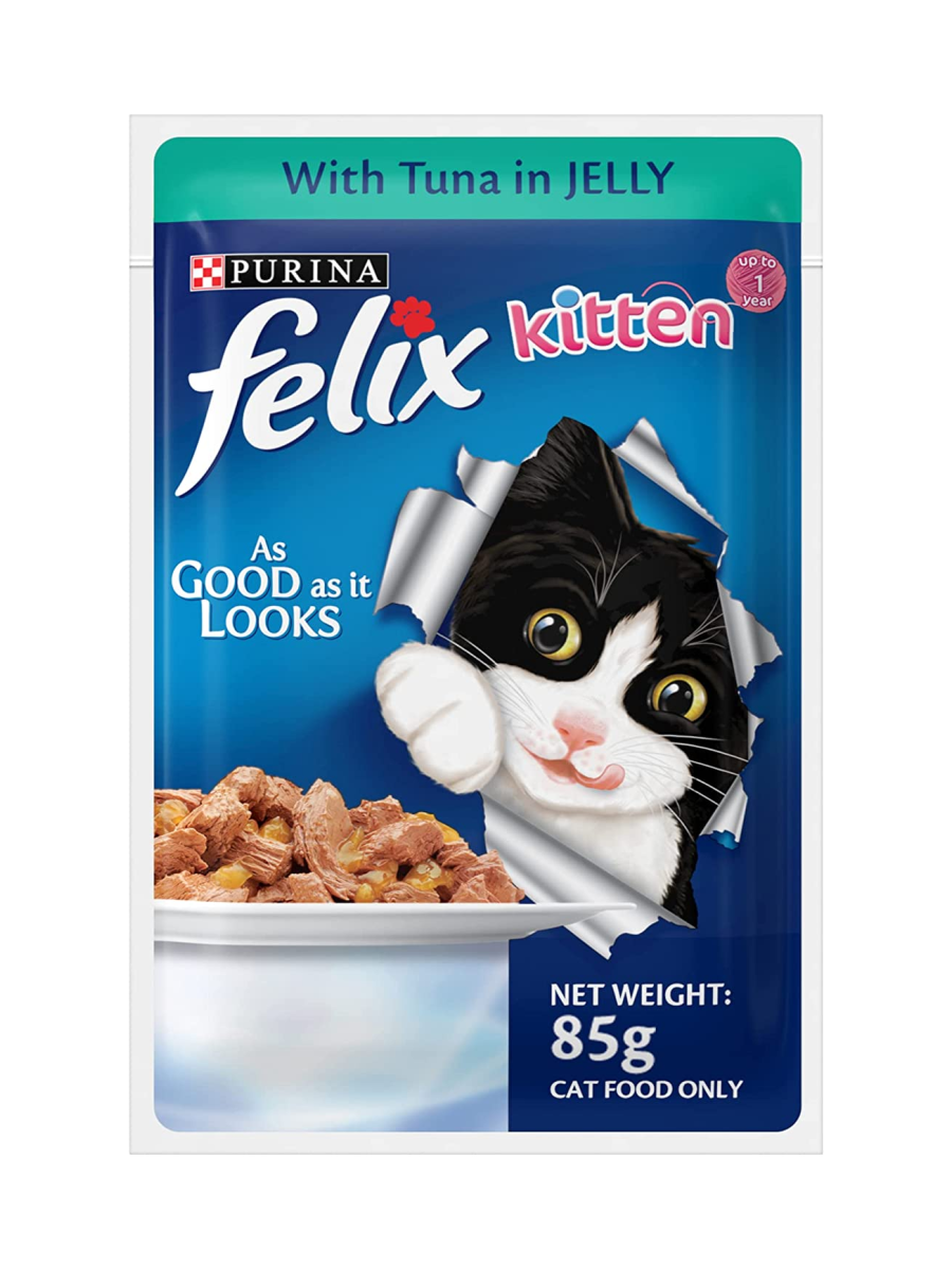 Purina Felix Kitten Tuna In Jelly 85g