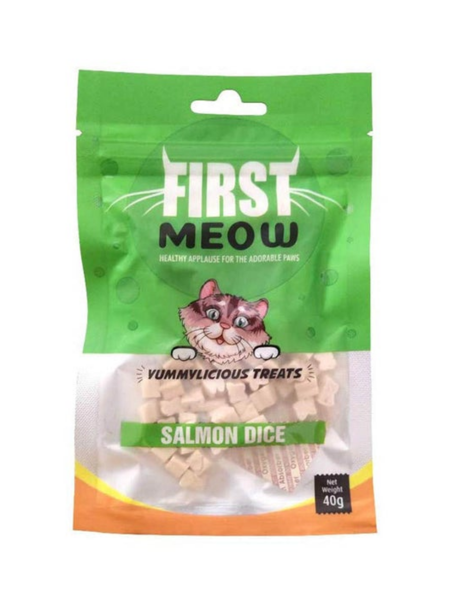 First Meow Salmon Dice 40g