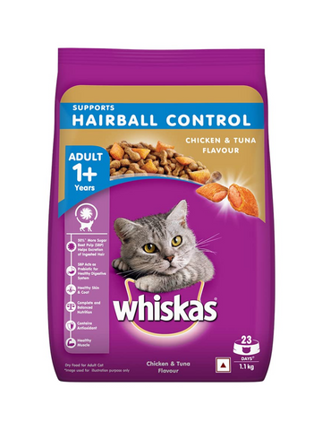 Whiskas Hairball Control Chicken & Tuna 450g