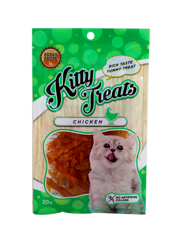 Kitty Treats Chicken Jerky Sliced 30g