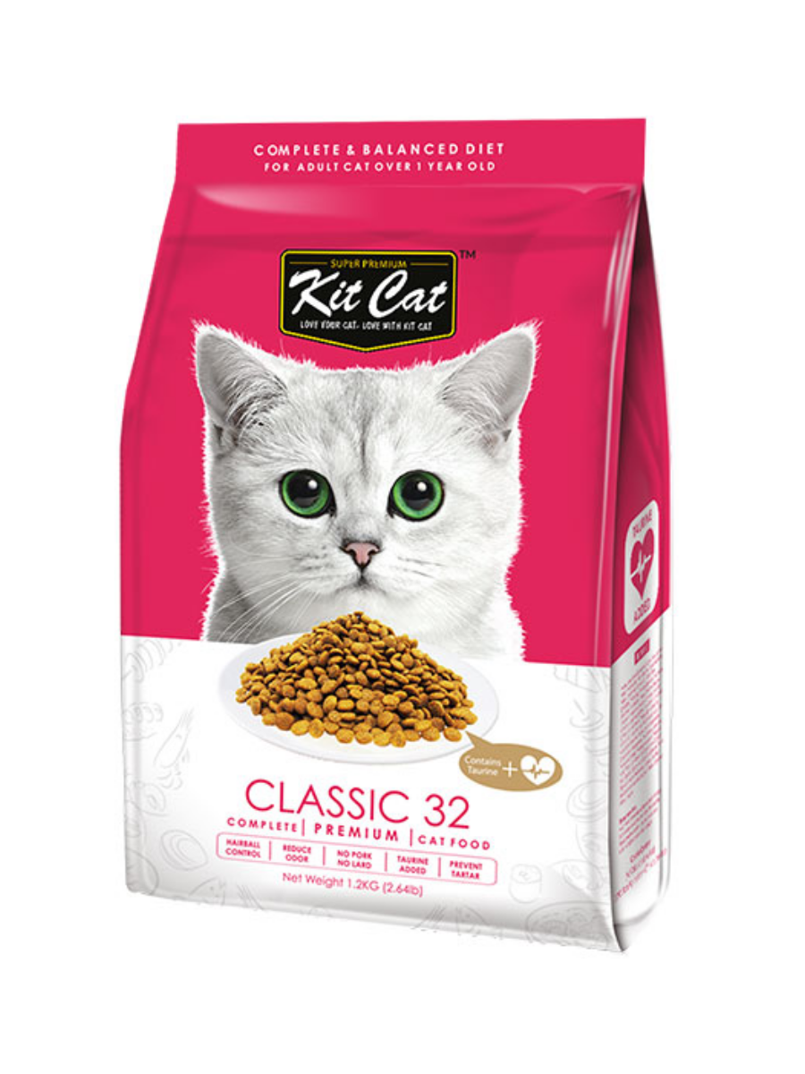 Kit Cat Premium Cat Food Classic 1.2Kg