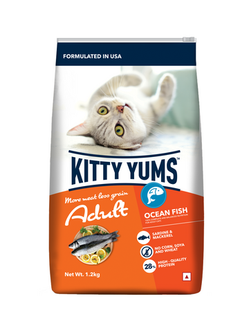 Kitty Yums Adult Ocean Fish 1.2Kg