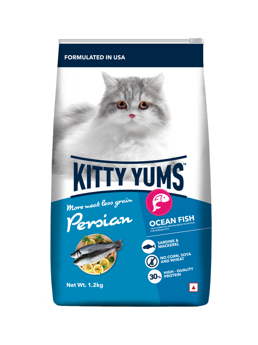 Kitty Yums Persian Adult Ocean Fish 1.2Kg