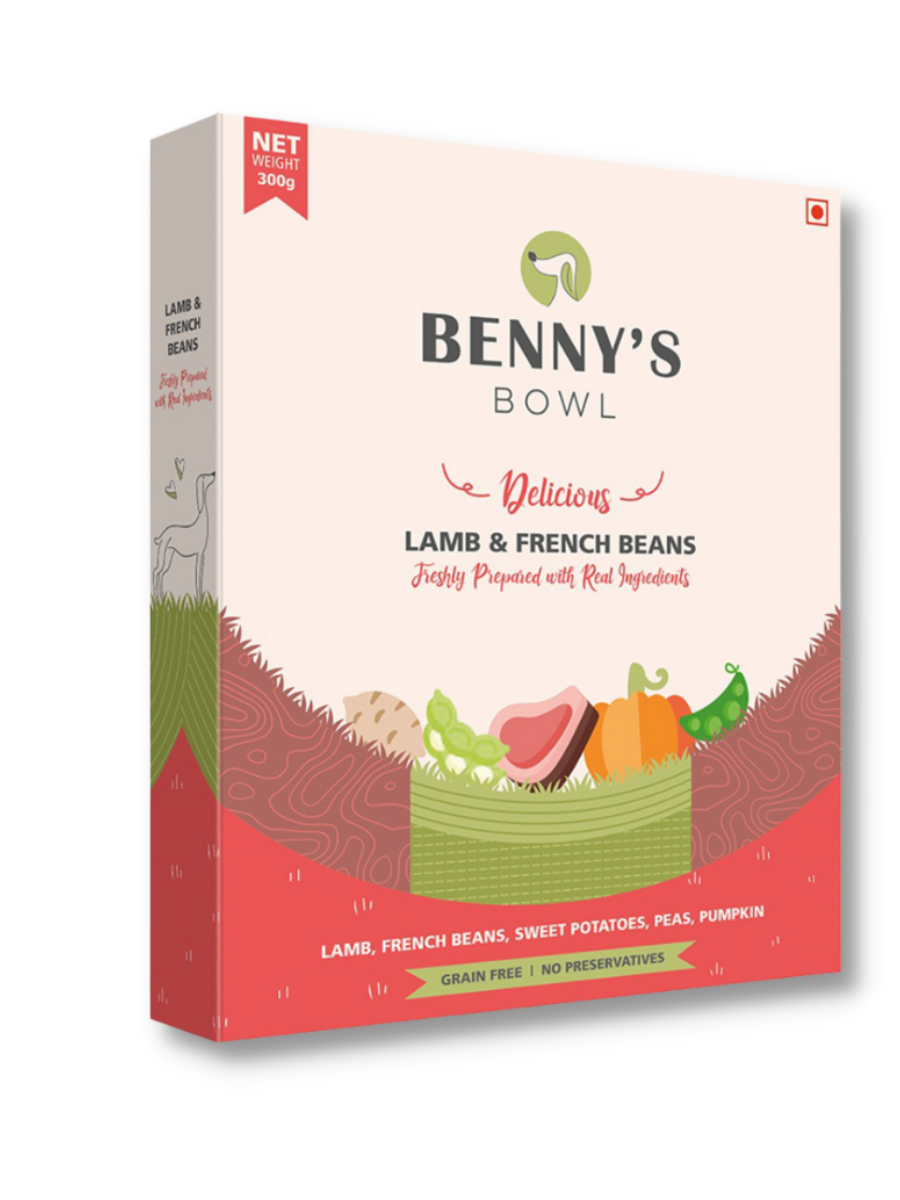 Benny's Bowl Lamb and French Beans Wet Dog Food for Adult and Puppy