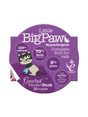 Little Big Paw Duck Mousse Cat Food 85g