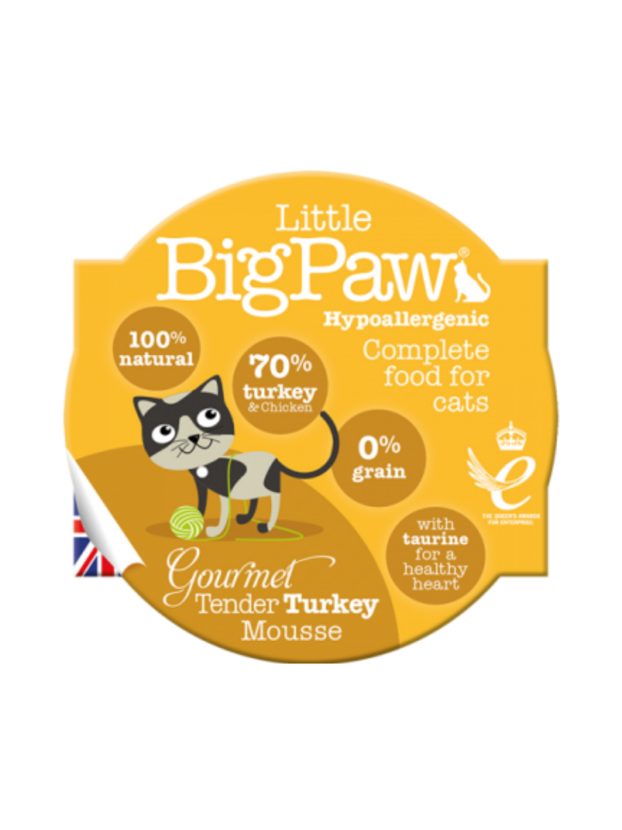 Little Big Paw Turkey Mousse Cat Food 85g