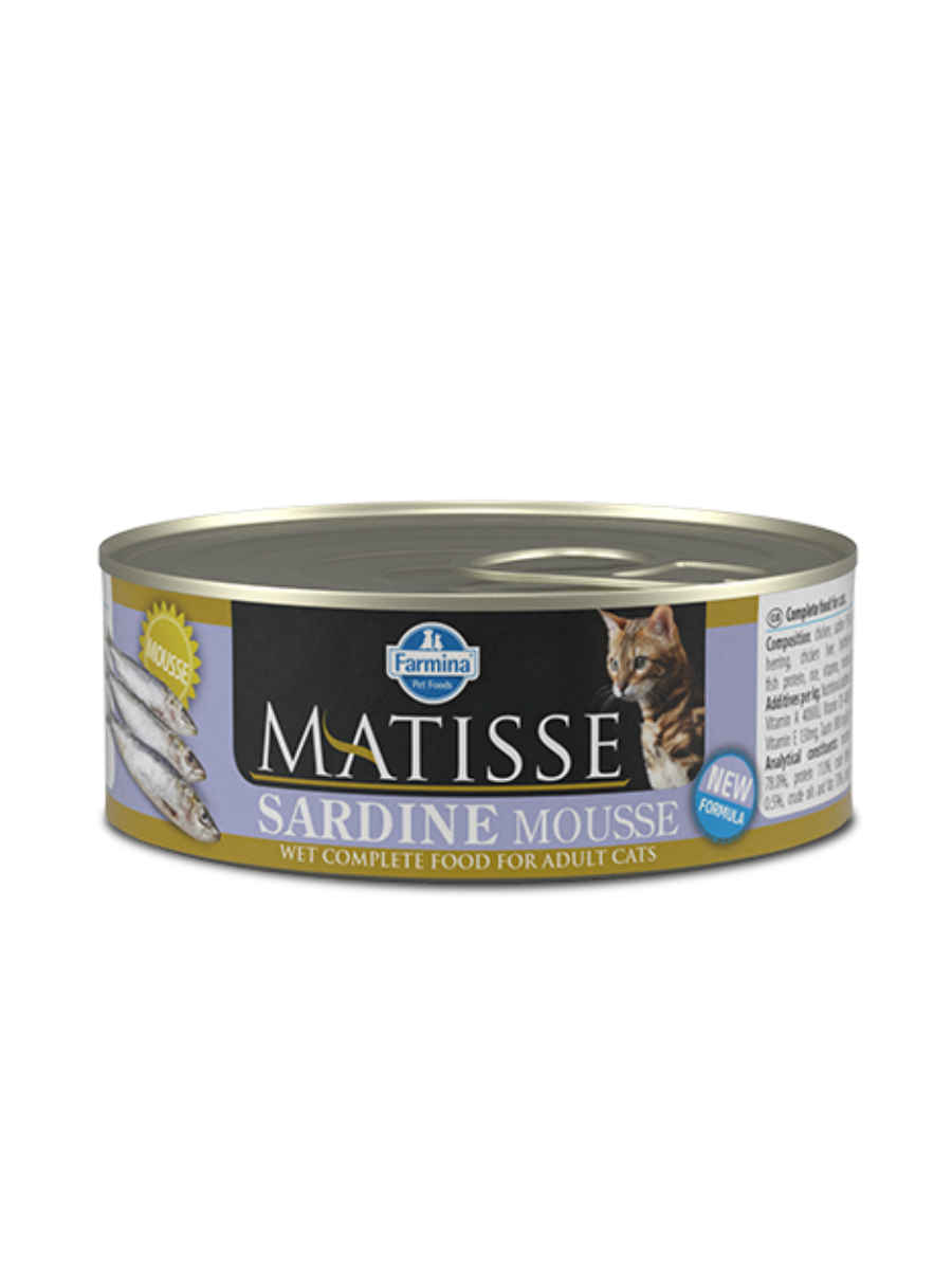 Matisse Cat Mousse Sardine Adult Cat Wet Food 80g