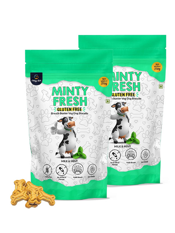 Goofy Tails Minty Fresh Milk & Mint Biscuits for Dog & Puppies 250g