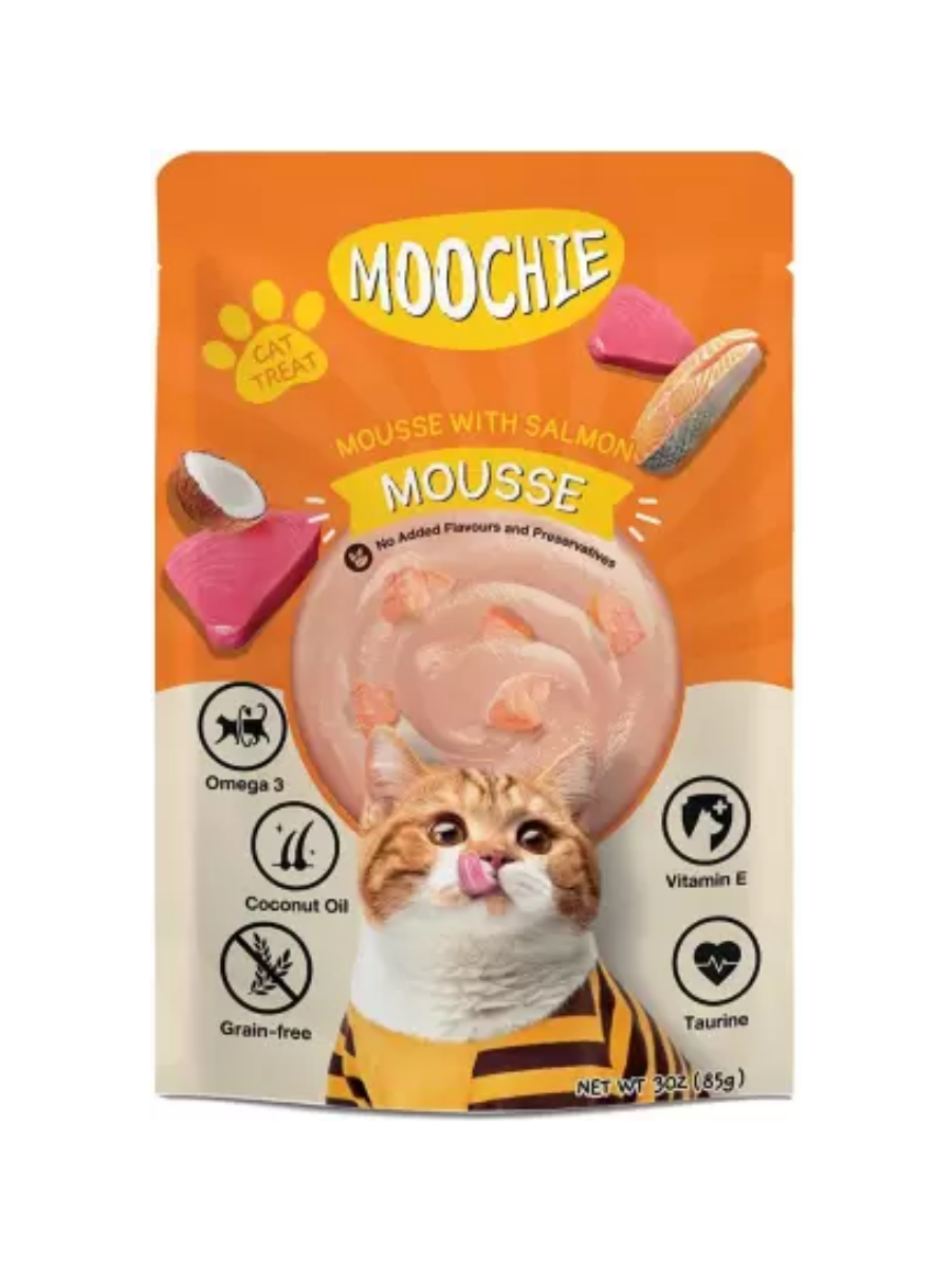 Moochie Cat Mousse With Salmon Mousse 85g