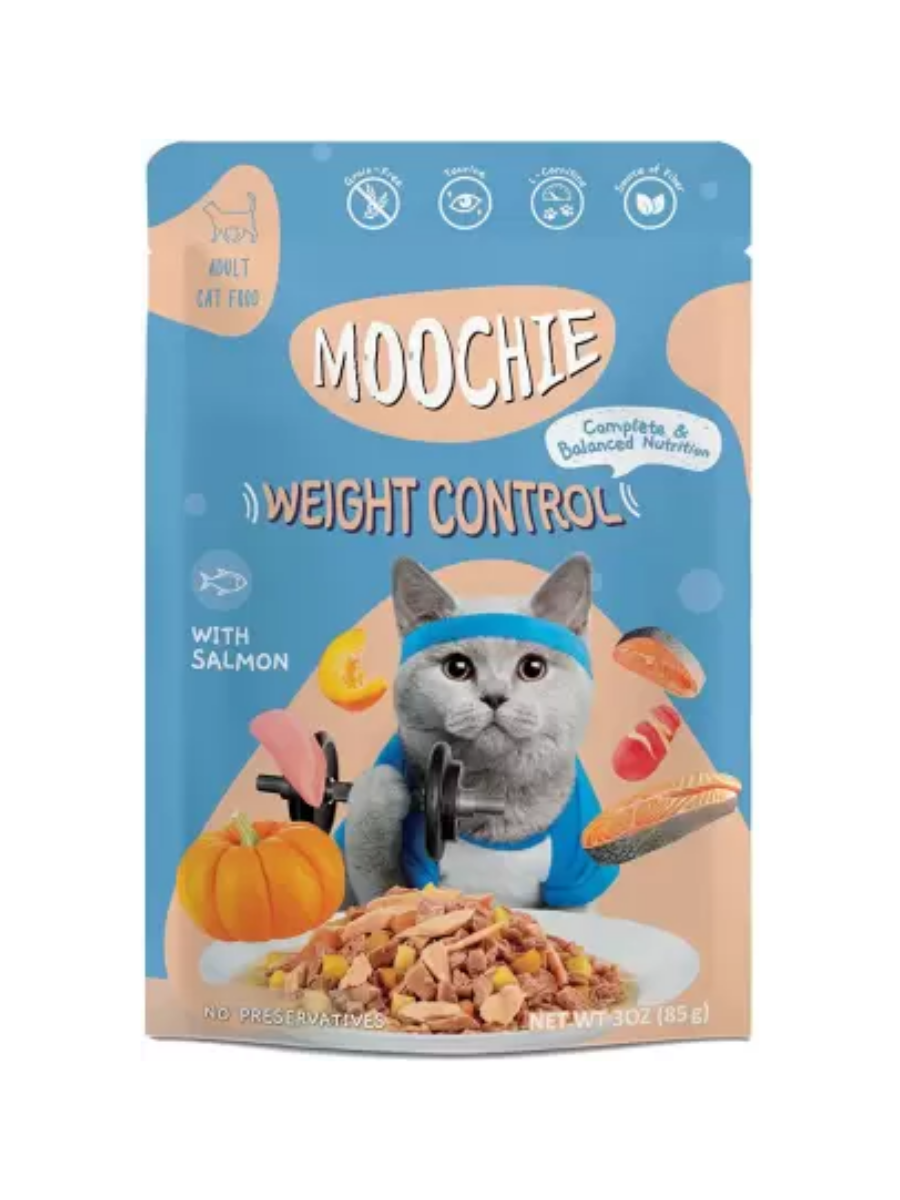 Moochie Cat Weight control Mince With Salmon 85g