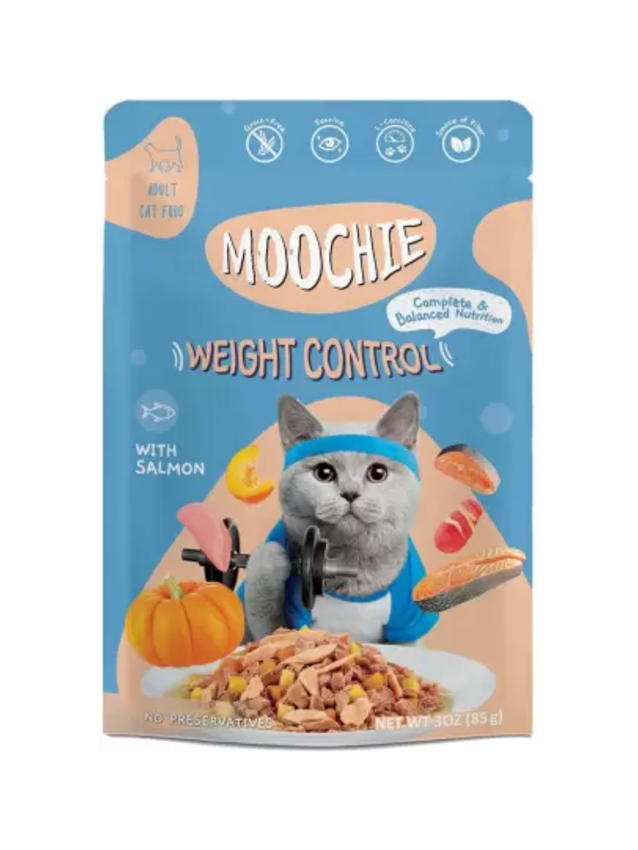 Moochie Cat Weight Control With Salmon 85g