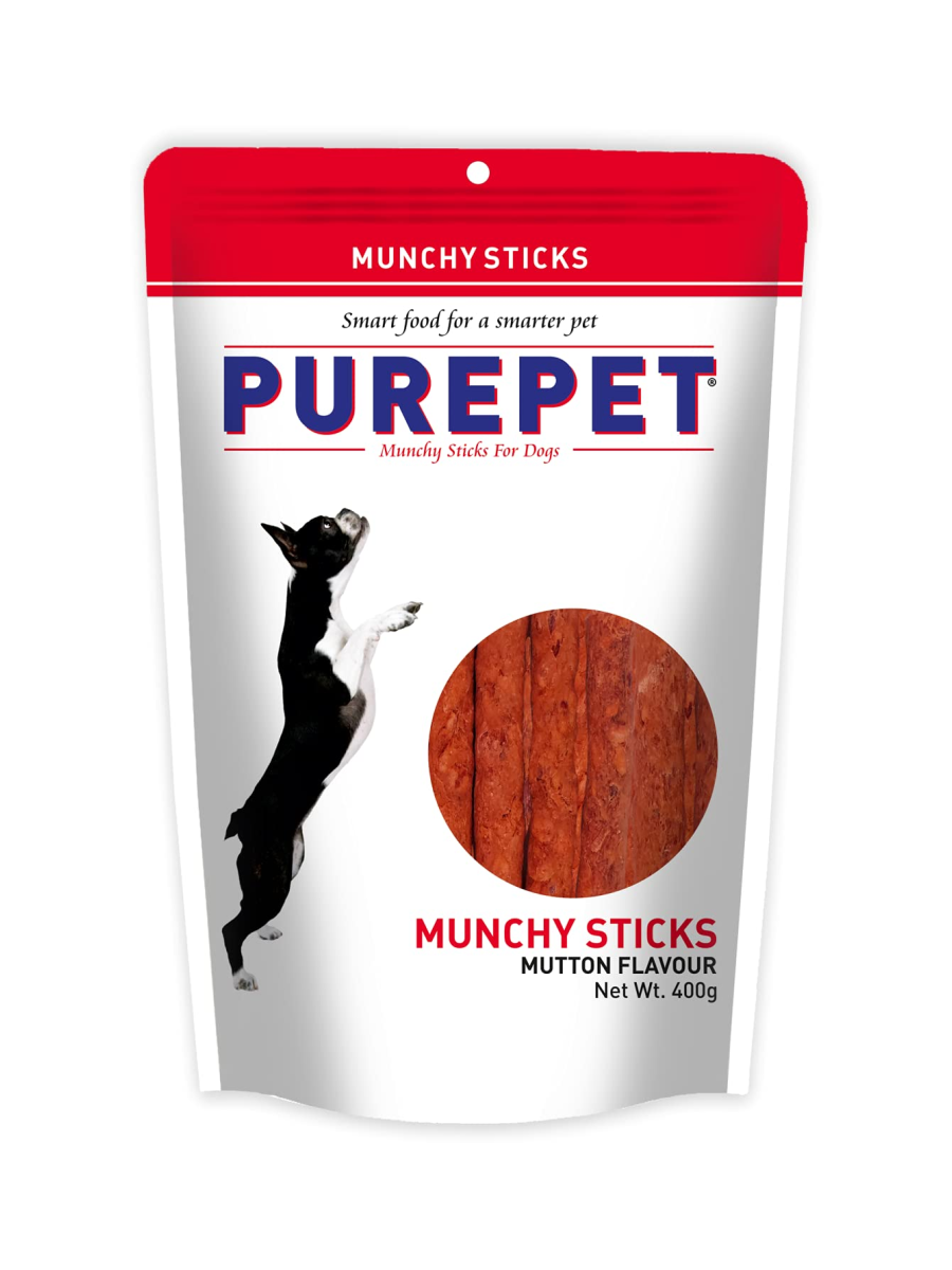 Purepet Mutton Munchy Sticks 400g