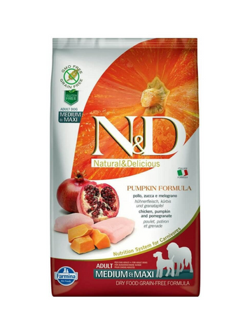 N&D Adult Medium-Maxi Chicken, Pumpkin, Pomegranate 2.5kg