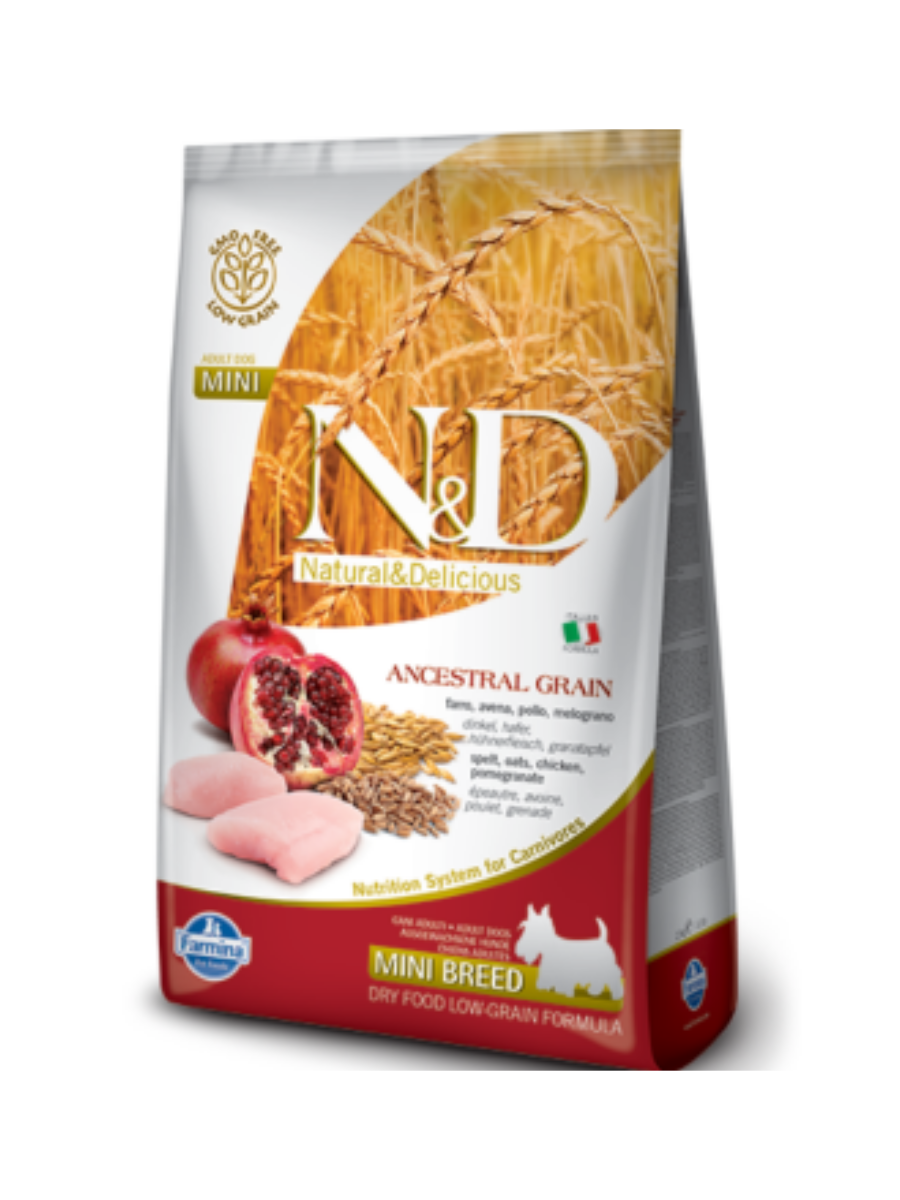 N&D Ancestral (LG) Chicken & Pomegranate Adult Mini 2.5kg