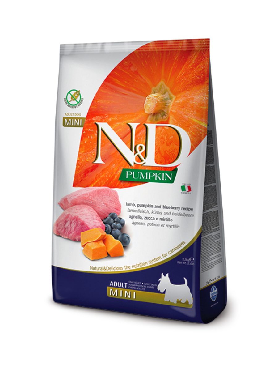 N&D Pumpkin (GF) Lamb & Blueberry Adult Mini Dog Dry Food