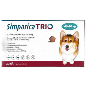 Zoetis Simparica TRIO 10-20kg