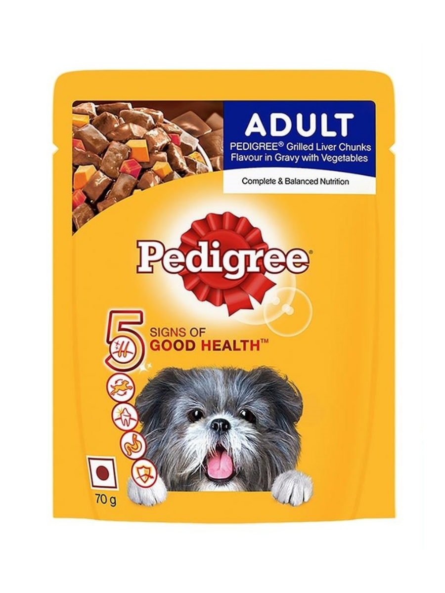 Pedigree Adult Gravy Liver & Vegetables 80g