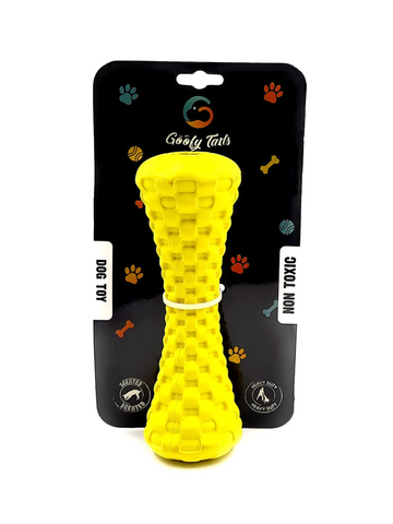 Goofy Tails Rubber Treat Dispenser Dumbell