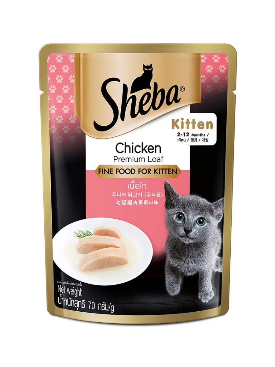 Sheba Chicken Premium Loaf Kitten 70g