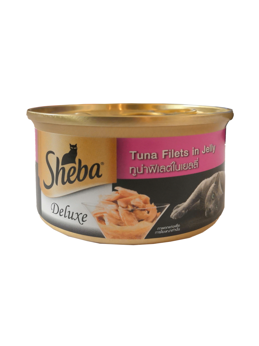 Sheba Deluxe Tuna Fillets Jelly 85g