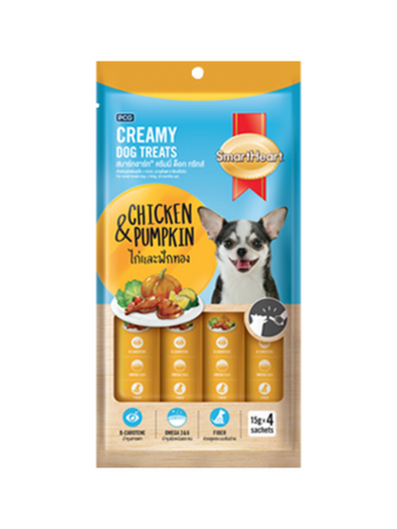 SmartHeart Creamy Treats Chicken n pumpkin 60g