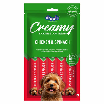 Drools Dog  Creamy Treats Chicken n Spinach 75g