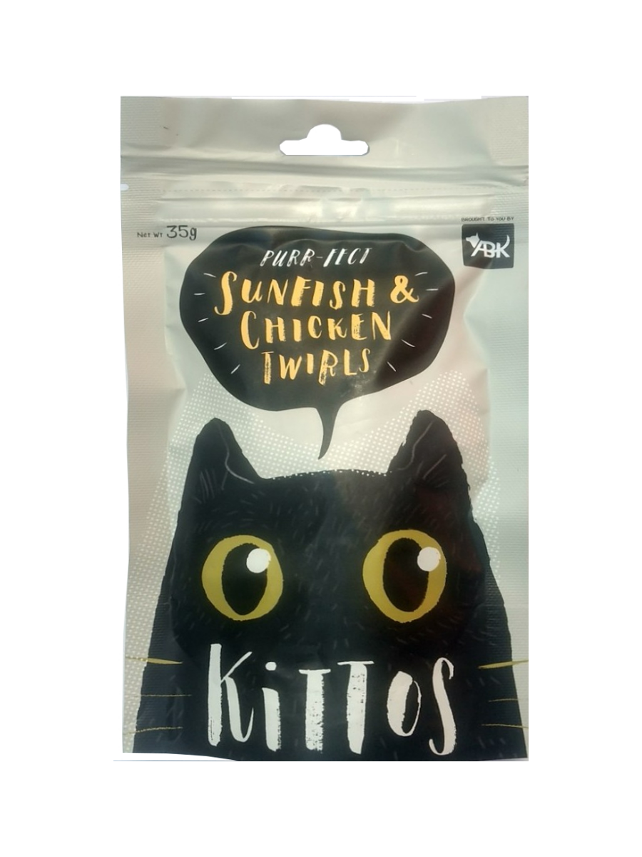 Kittos Sunfish & Chicken Twirls 35g