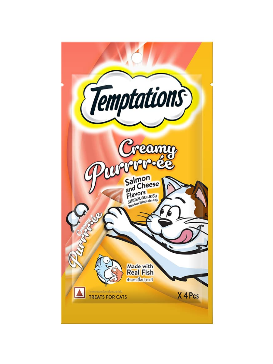 Temptations Creamy Treat Salmon & Chesse 48g